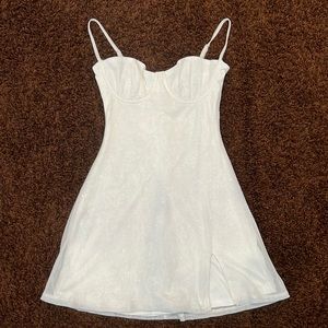 Pixie Mini Dress - Ivory Sparkle Size Small